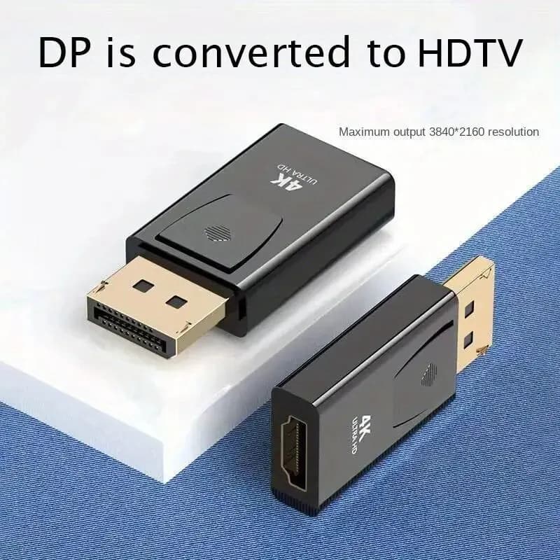 Connettore DP a HDTV 4K DisplayPort DP maschio a HDTV femmina convertitore adattatore video audio interruttore per computer TV portatile