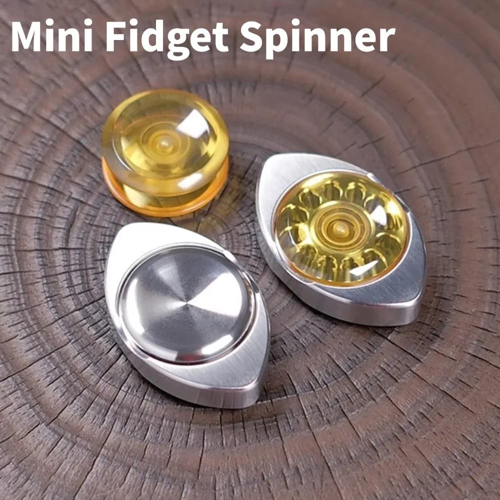 Mini Fidget Spinner in acciaio inossidabile PEI giocattolo antistress giocattoli Fidget per adulti accessori da scrivania portatili