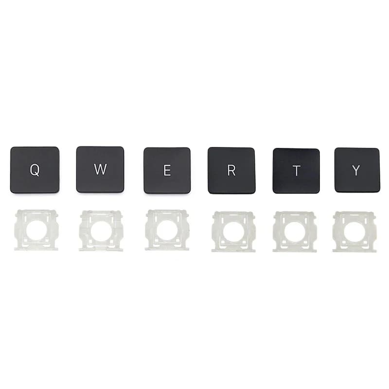 Tappo chiave individuale di ricambio nero US UK con cerniera per MacBook Pro/Air A2141 A2251 A2289 A2179 A2337 A2338 A2442 A2485 A3113