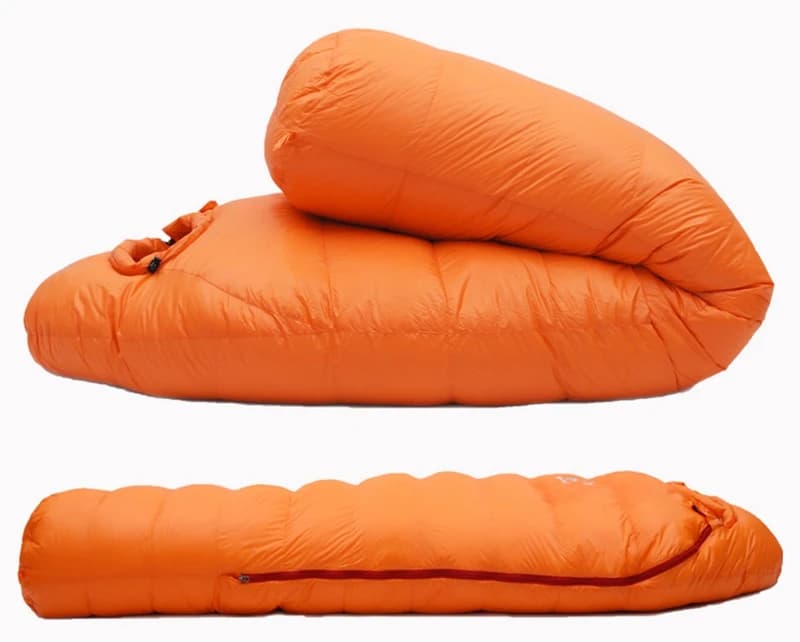 Filling White Goose Down Adult Mummy Sleeping Bag Suitable for 3seasons Outdoor Camping Tourist Keep Warm