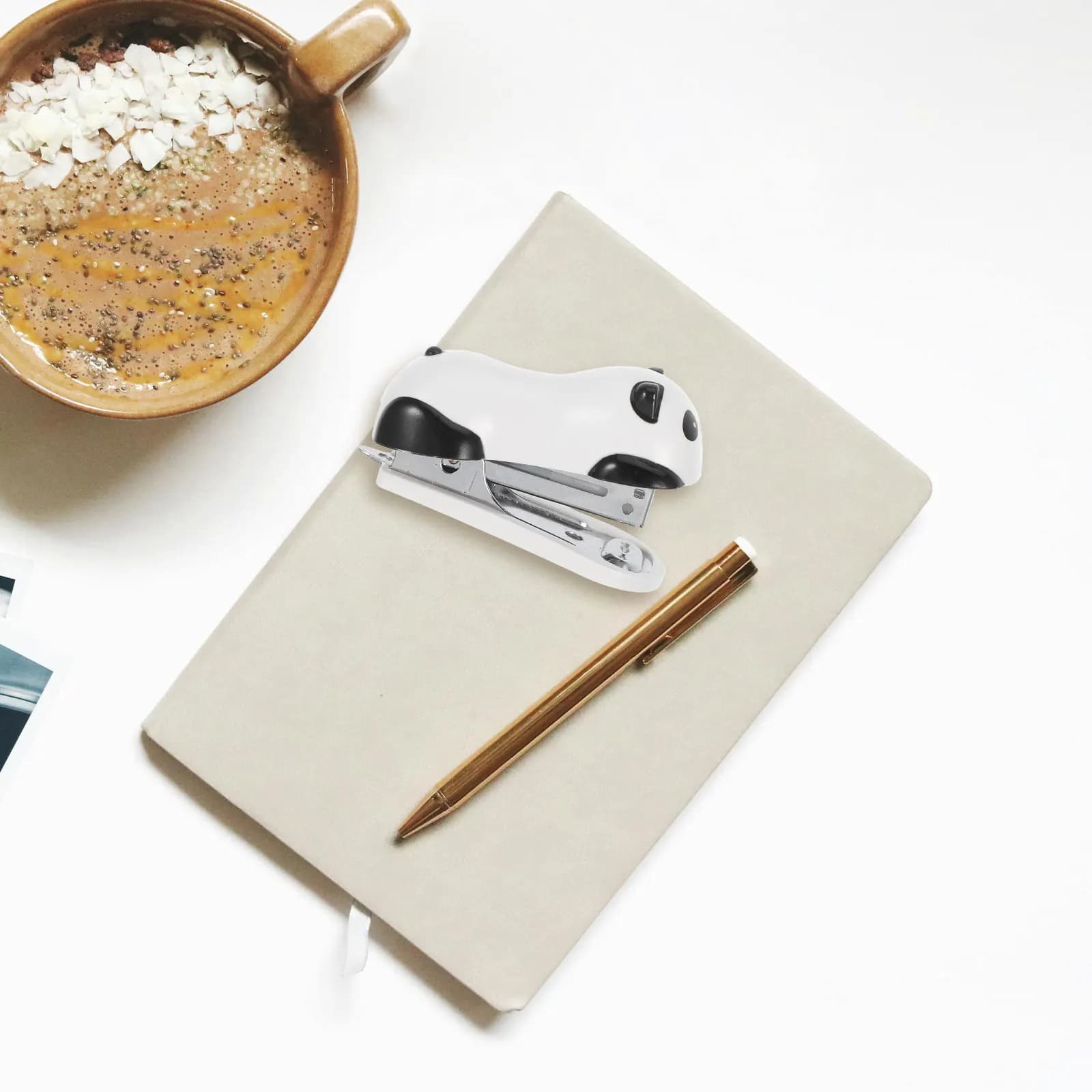 Mini Graffettatrice Panda Carina, Leggera e Portatile, per Ufficio, Casa e Scuola, Design Compatto
