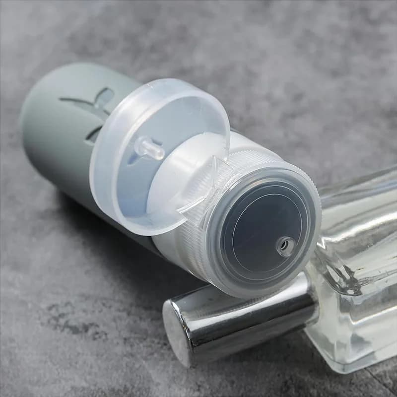 ABUH-Bottiglie da toilette da viaggio Shampoo e balsamo facili da spremere essenziali per i viaggi portatili