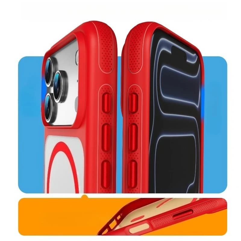 New Arrival Raised Lens Bumper Protection For MagSafe Phone Case For iPhone 18 Pro Max 17 16 15 14 13 Wireless Charging Cover