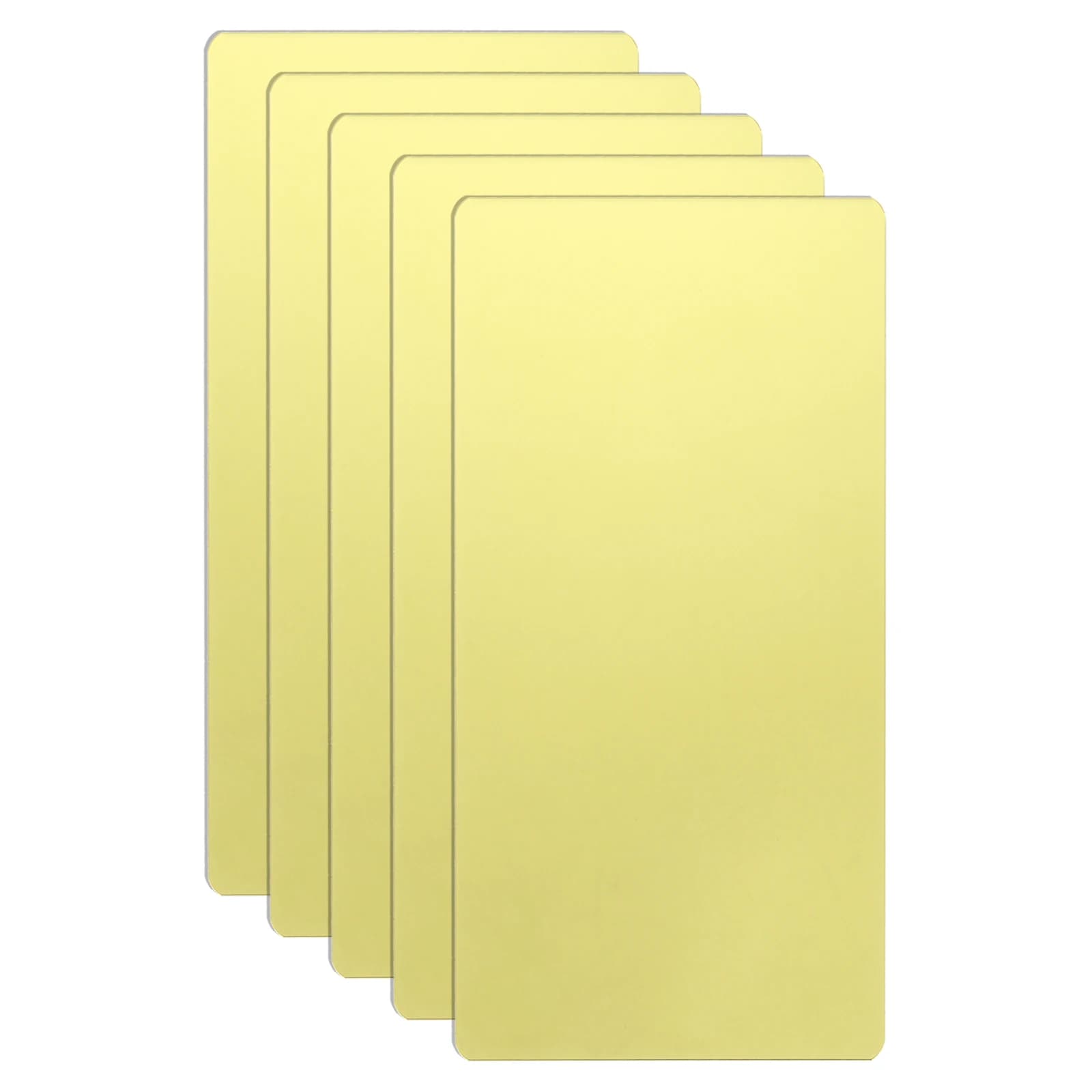 5/10 metal business cards 201 titanium laser engraving cards with stainless steel mirror custom blank CNC engraving sheet for office