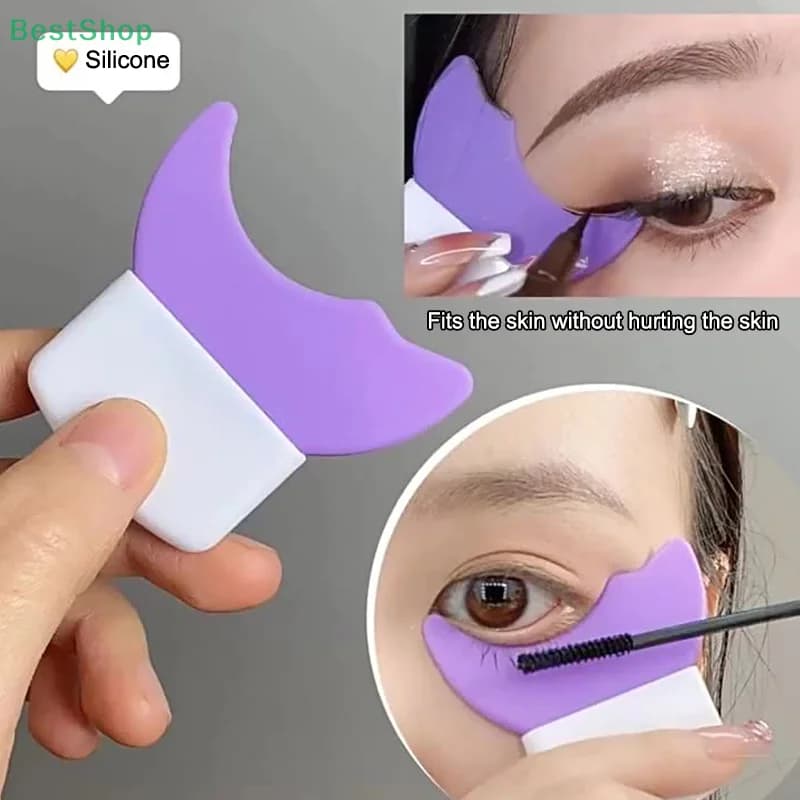 o Silicone Eye Makeup Auxiliary Tool for Auxiliary Mascara Stamps for Multifunctional Makeup Eyeliner