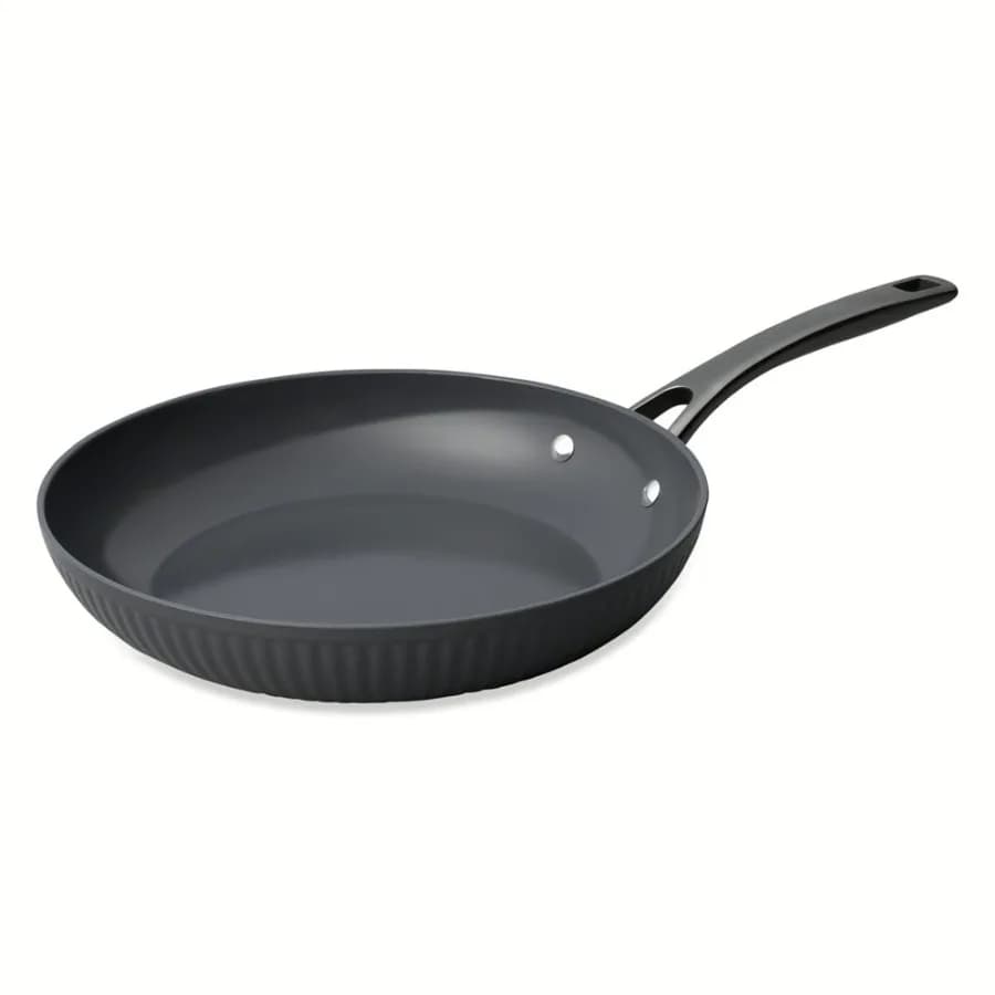 Thyme and Table 10" Non-Stick Signature Ribbed Fry Pan - Grey