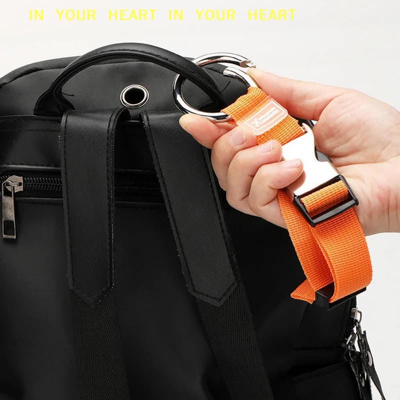 Cinghie per valigie con clip a molla in metallo, regolabili in nylon, per bagagli a mano, con gancio.