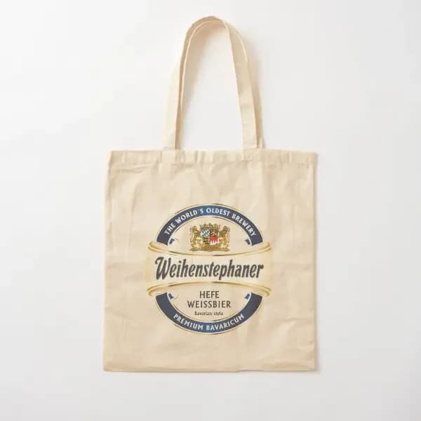 Weihenstephaner Borsa in tela di cotone per birra Borsa da viaggio riutilizzabile in tessuto unisex Moda casual stampata Designer Shopper da donna
