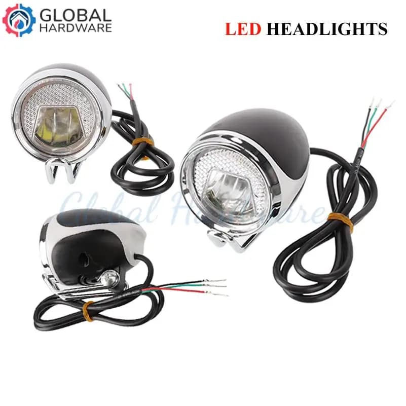 Faro Anteriore Impermeabile per Monopattino Elettrico, Luce LED di Sicurezza per Kugoo M4, Ricambio per E-Scooter