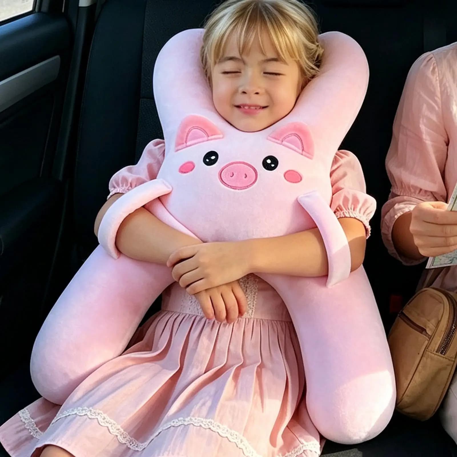 Kids Travel Pillows for Car Plush H-Shape Vehicle Sleeping Head Support Child Car Head Support Pillow for Vehicles Trailer RV