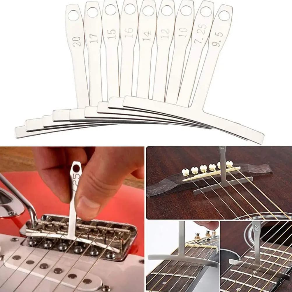 Set di Strumenti per Riparazione Chitarra Tutto-in-Uno, Kit Portatile Leggero con Borsa per Chitarra Elettrica, Acustica, Basso, Ukulele, Mandolino