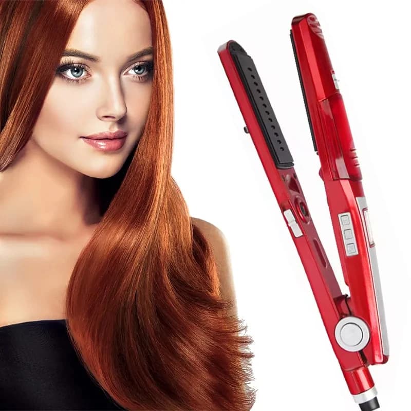Steam Hair Plate Iron Brush Steam Iron Perfect Hair Protection Smooth Hair Iron