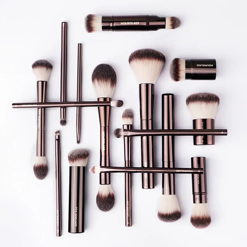 Hourglass Makeup Brushes: Brush for powder, foundation, concealer, fard, bronzer, eye shadow, eyebrows, eyeliner and face sculpture
