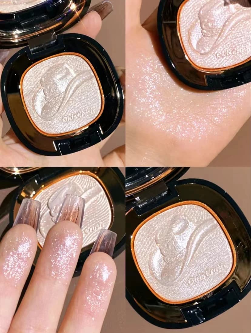 GirlsCrush Denim Series Evidenzia schiarente Highgloss Water Gloss Sottomesso Shimmer Eye Nose Powder Cosmetici 5,5 g