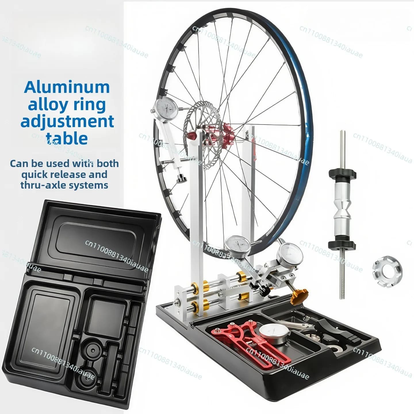 Supporto per Regolazione Bicicletta, Attrezzo per Correzione Cerchi Mountain Bike, Supporto per Correzione Gruppo Ruote