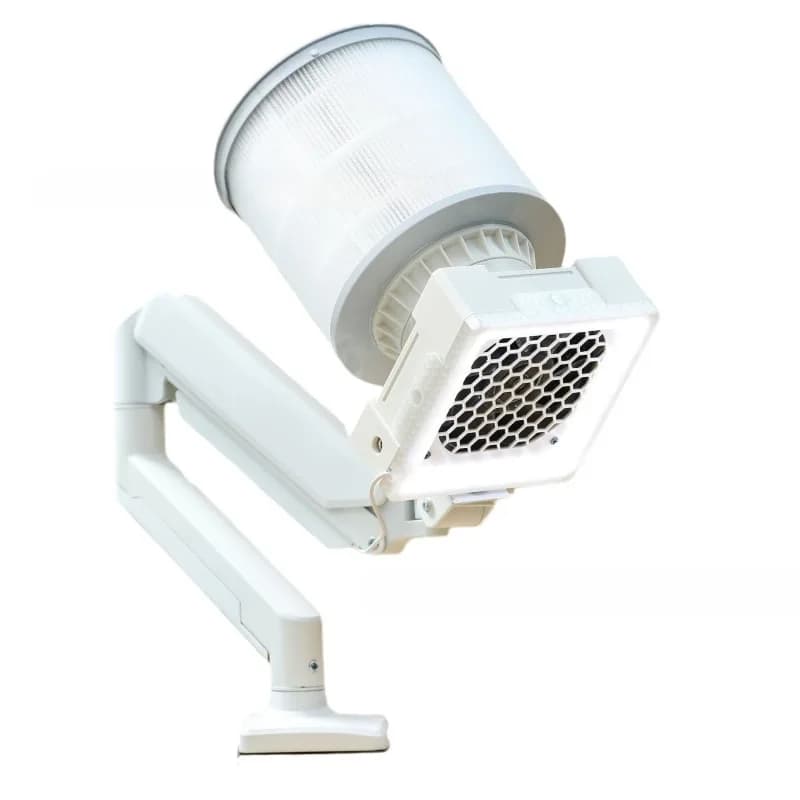 ​Desktop Hobby Dust Collector with Light & Stand, Air Purifier for Nail Art, Model Making, Wood Carving, Dental Lab