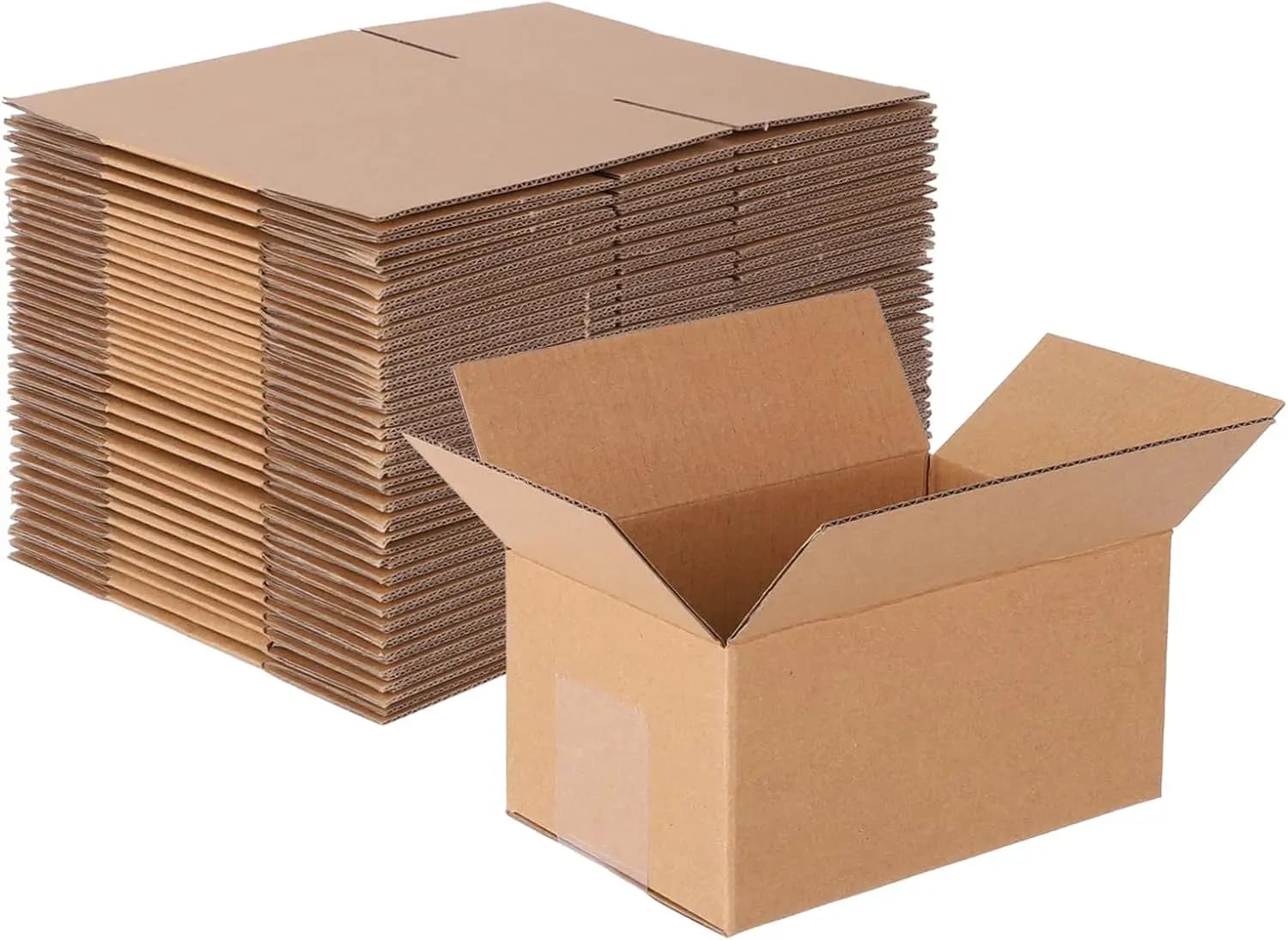 Scatole di cartone ondulato 6x4x3 pollici, confezione da 40 - Piccoli contenitori per spedizioni, imballaggio, stoccaggio e spedizione - Leggeri, resistenti, facili da usare