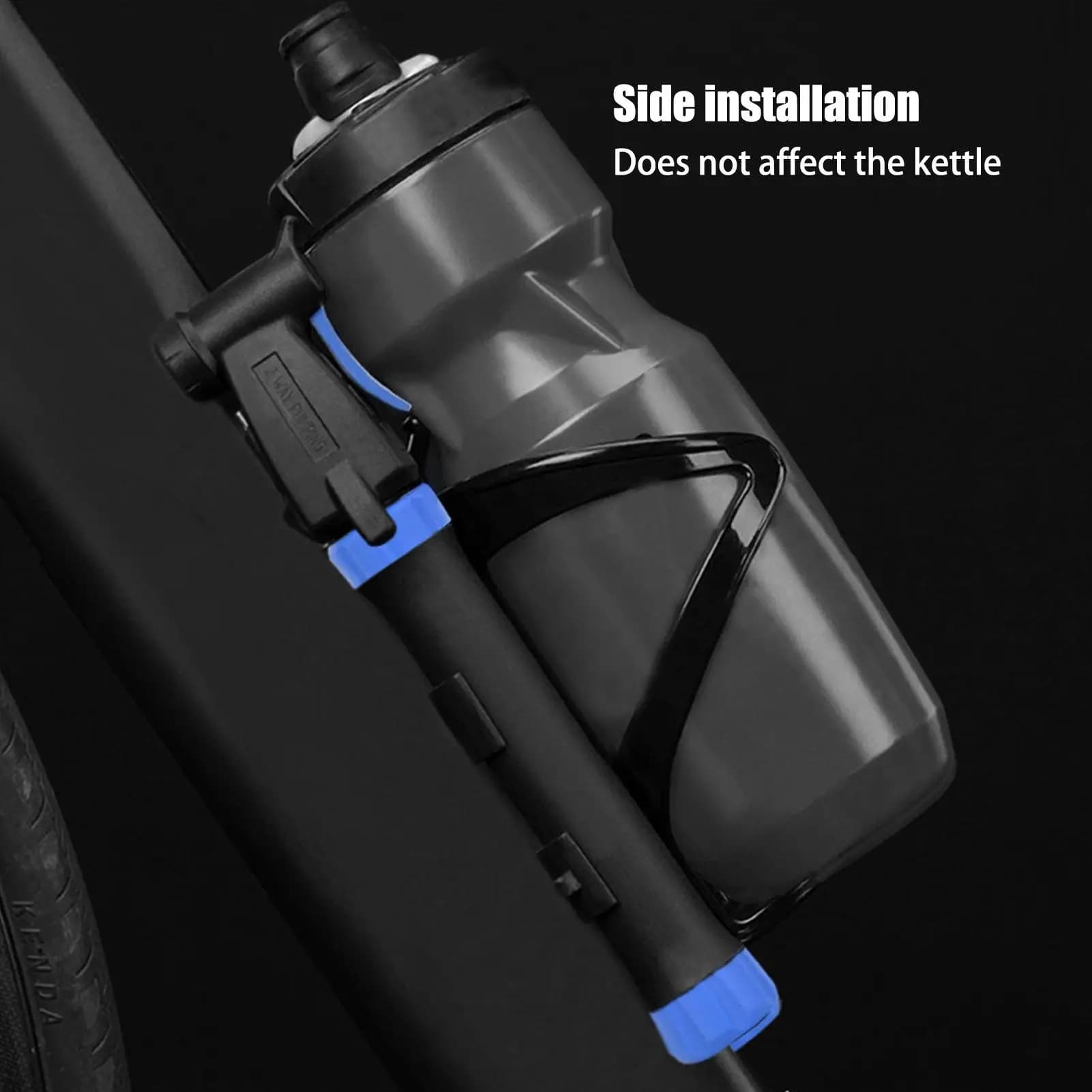 Mini pompa da bici 80Psi Pompa ad aria manuale per bicicletta in nylon Gonfiatore per pneumatici Valvola SchraderPresta Pompa da ciclismo su strada MTB