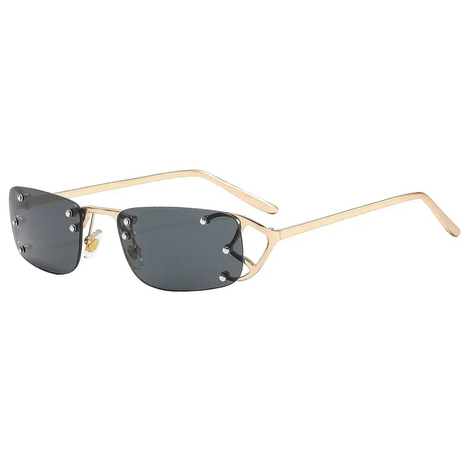 Fashion Punk Square Sunglasses Women Luxury Brand Small Frame Sun Glasses Female RecMetal Mirror Oculos De Sol Feminino 20000029