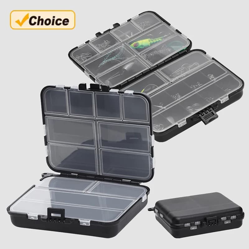 Fishing bait boxes Bag for bait Trays for equipment Hooks Organizer accessories Portable storage box made of waterproof ABS material