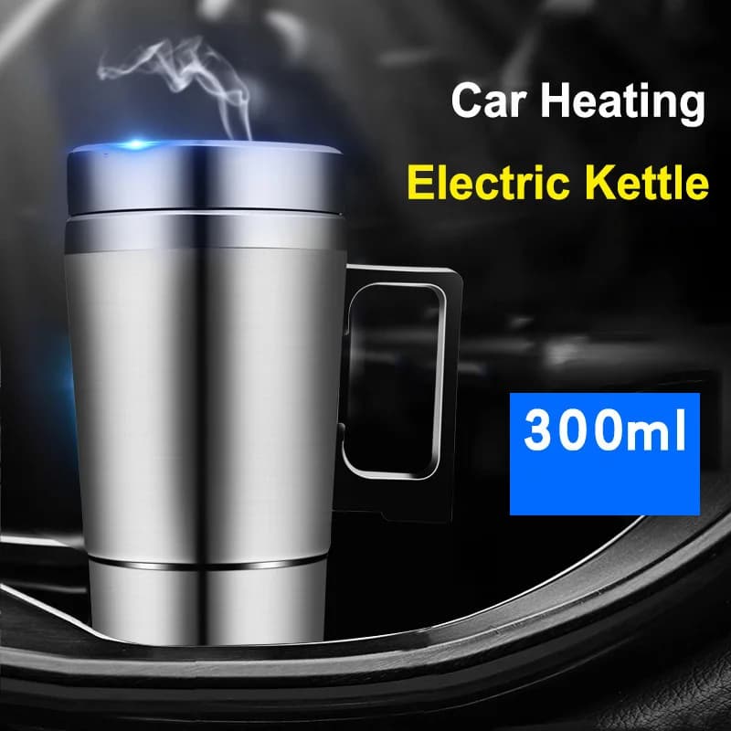 300 ml small car electric Kettle for portable car with stainless steel coating 12V 24V