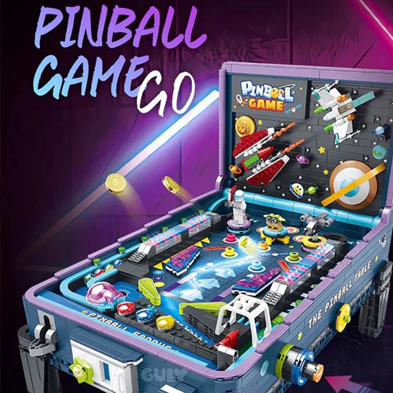 Gioco Pingball Go, Blocchi da Costruzione LED, Serie Guerra Spaziale 3D, Modello di Slot Machine, Kit di Mattoncini, Giocattoli per Ragazzi, Adulti e Bambini, Regalo, 2309 Pezzi