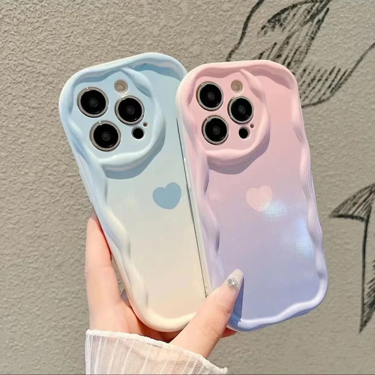 Phone Case For Xiaomi POCO X5 X3 X6 Pro X4 NFC F3 F4 X4 GT M3 M4 Pro MI 11 Lite 5G NE 12T 12 Lite Cover Rainbow Love Heart Wavy