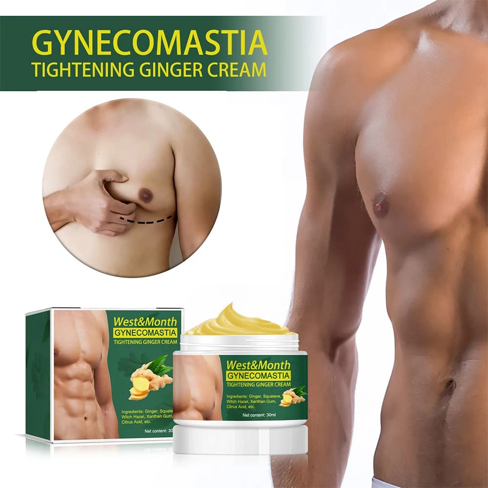 Ginecomastia rassodante crema allo zenzero crema per la perdita di peso crema per la riduzione del grasso muscolare addominale crema brucia grassi per uomo donna 30ml