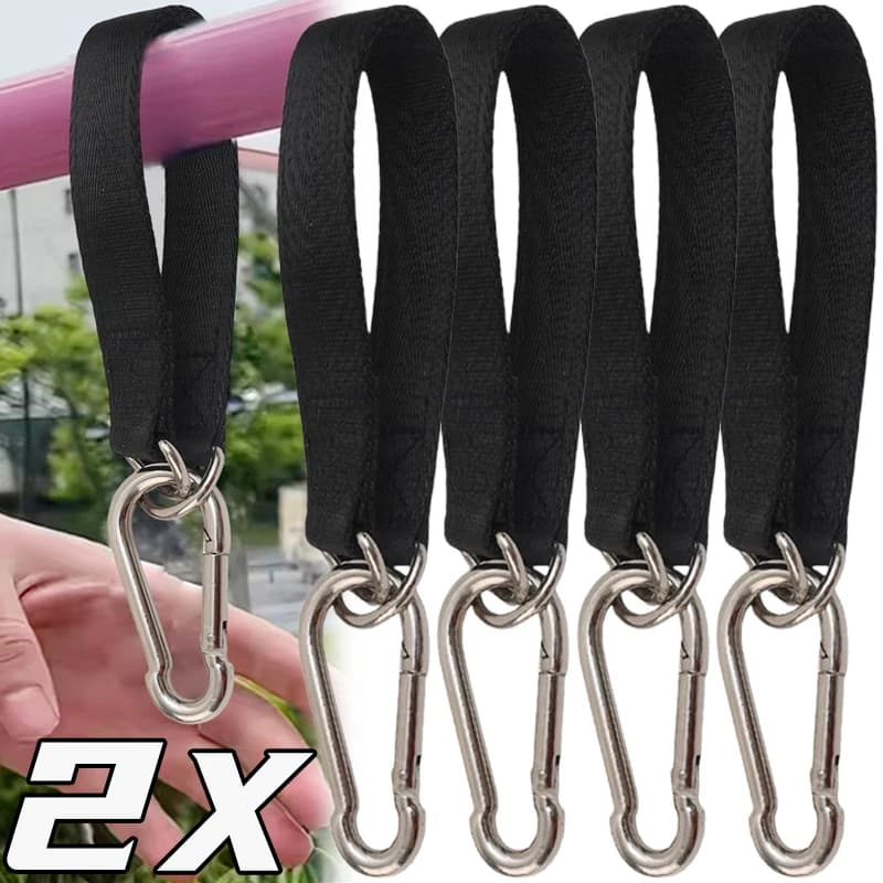 1/2PC Outdoor Heavy Duty Hook Ring Hanging Belt Connecting Belt for Hammock Punching Bag Swing Horizontal Bar Tree Swing Straps