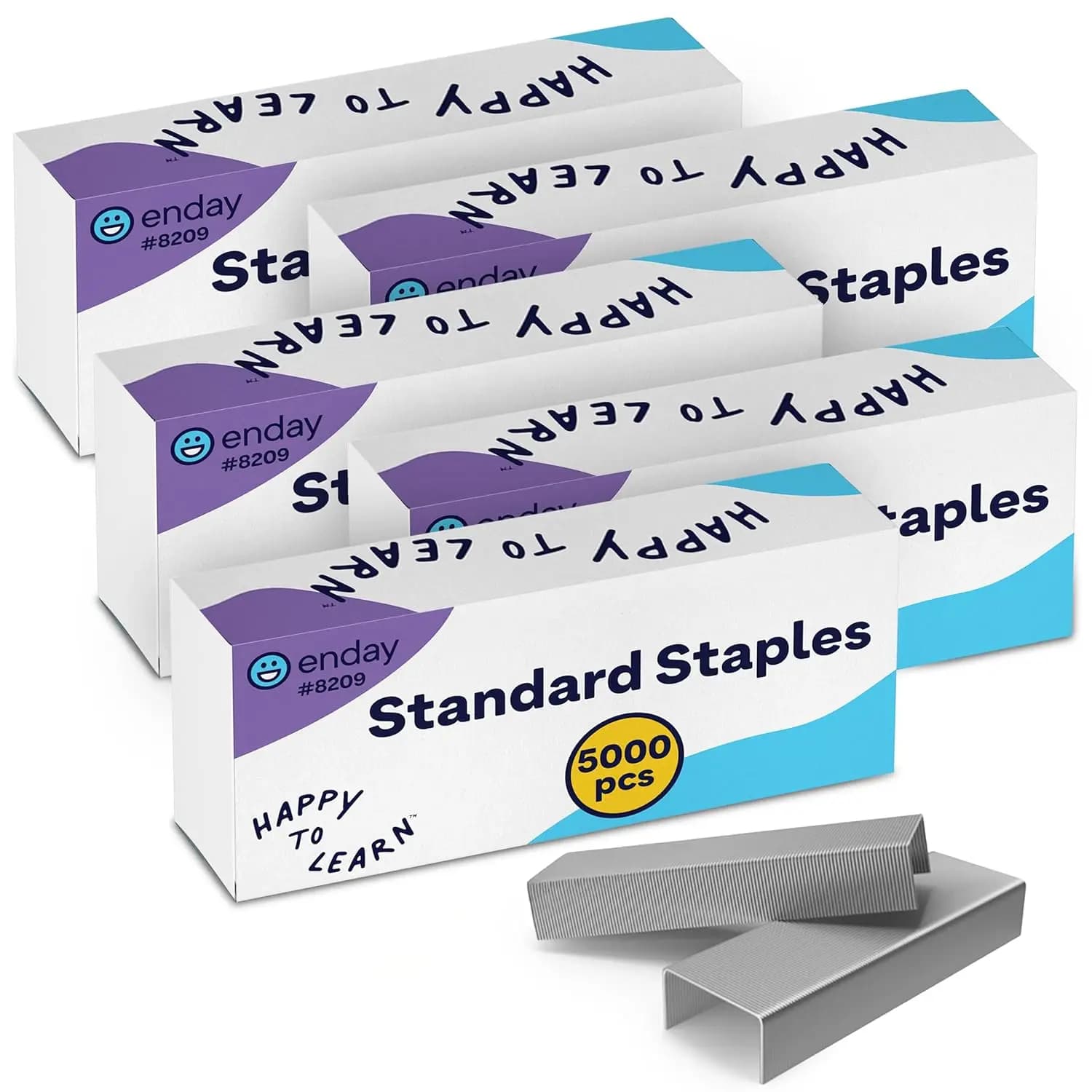 25.000 Graffette Standard - Lunghezza 1/4 di Pollice, Punta a Scalpello Senza Inceppamenti per Graffette, Ricambio Compatibile con Modelli Standard