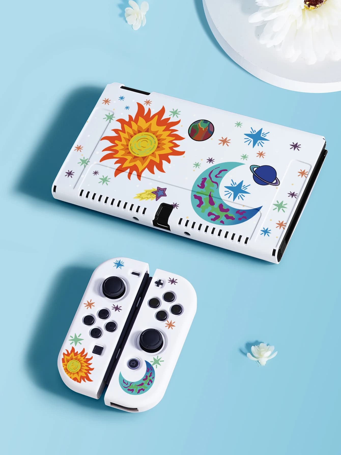 Custodia Galaxy per Nintendo Switch OLED, accessori per giochi NS, guscio separabile portatile per NS Joycon, Cover Switch