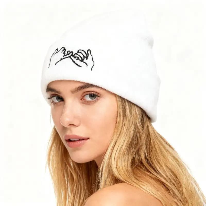 Unisex caps with chicken-shaped embroidery, winter hot caps in knitting, hip hop hat, cap, hats circumCC55 FROM