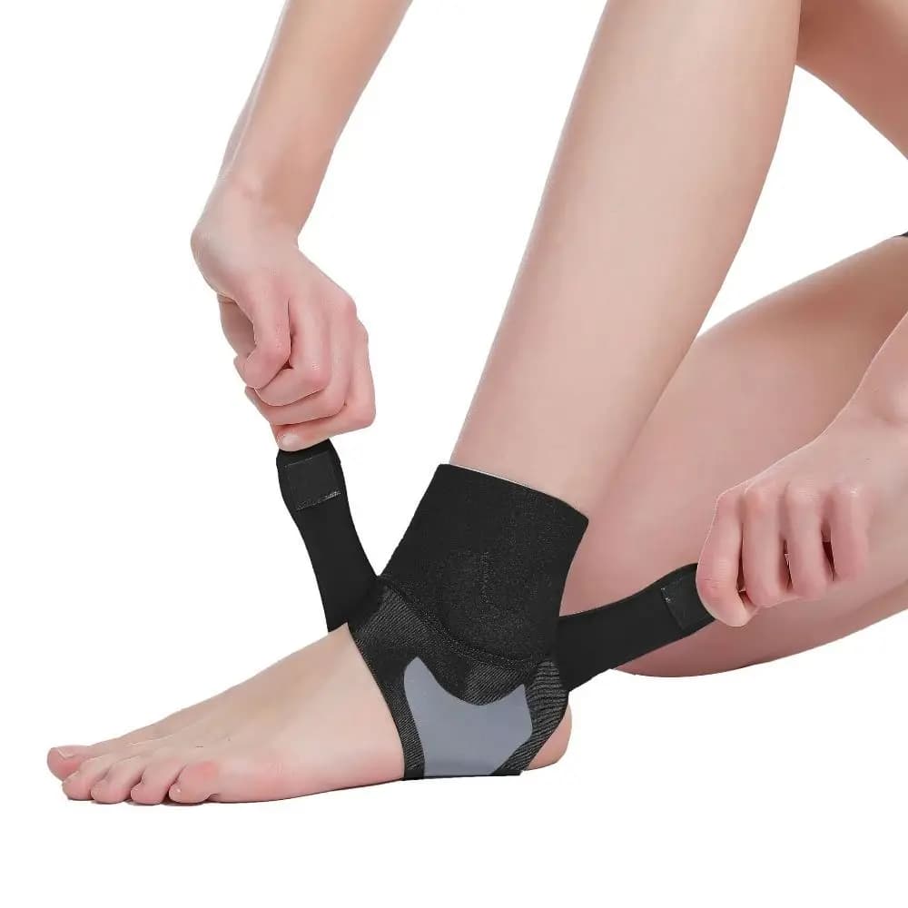 Supporto Regolabile per Caviglia, Protezione Anti-Disarticolazione, Fascia Compressiva Stabilizzatrice, Protezione Sportiva per Caviglia, per Basket