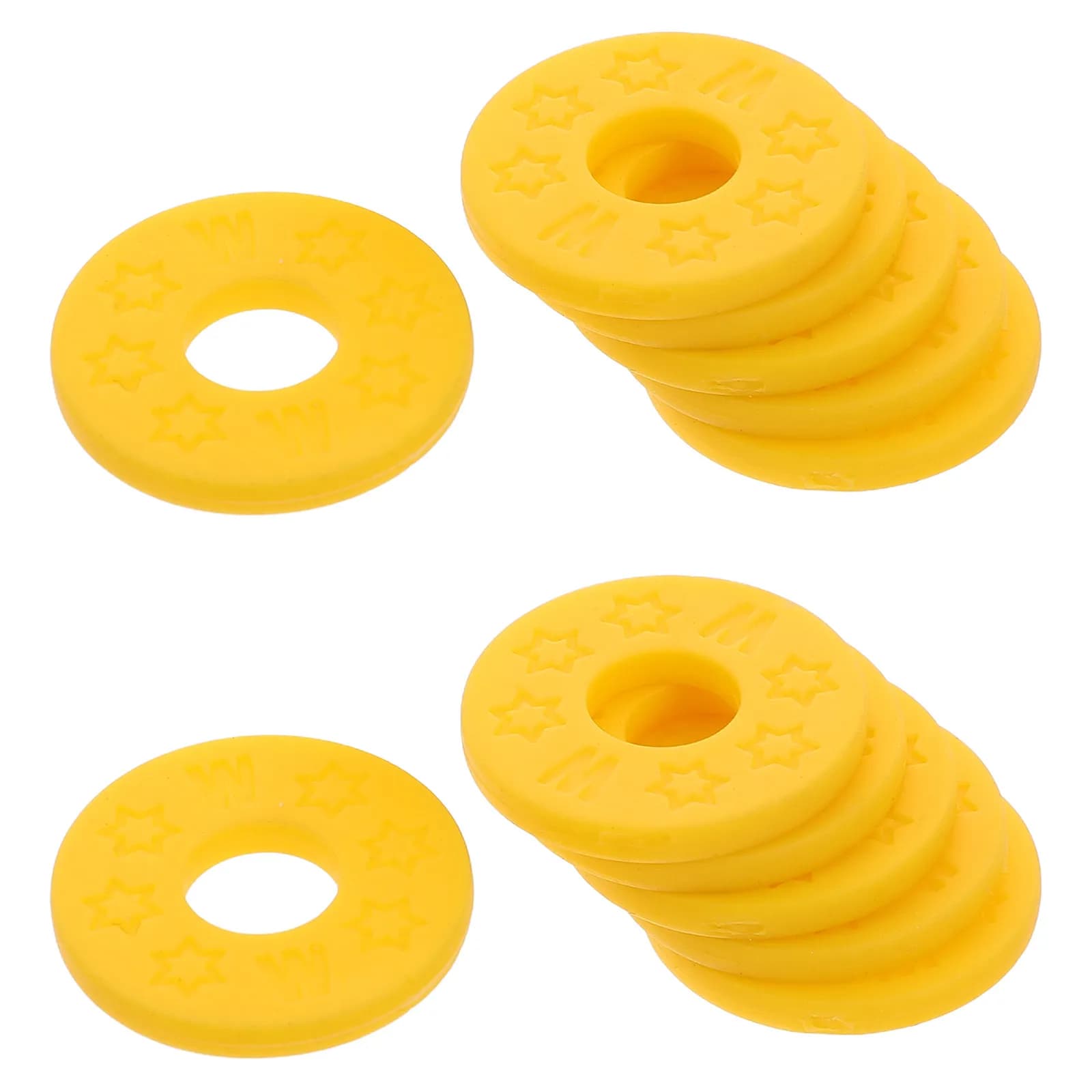 12 Pezzi Bloccacinghia per Chitarra Premium in PE, Anelli di Sicurezza per Chitarra, Basso, Ukulele, Facile Installazione, Protezione per Musicisti