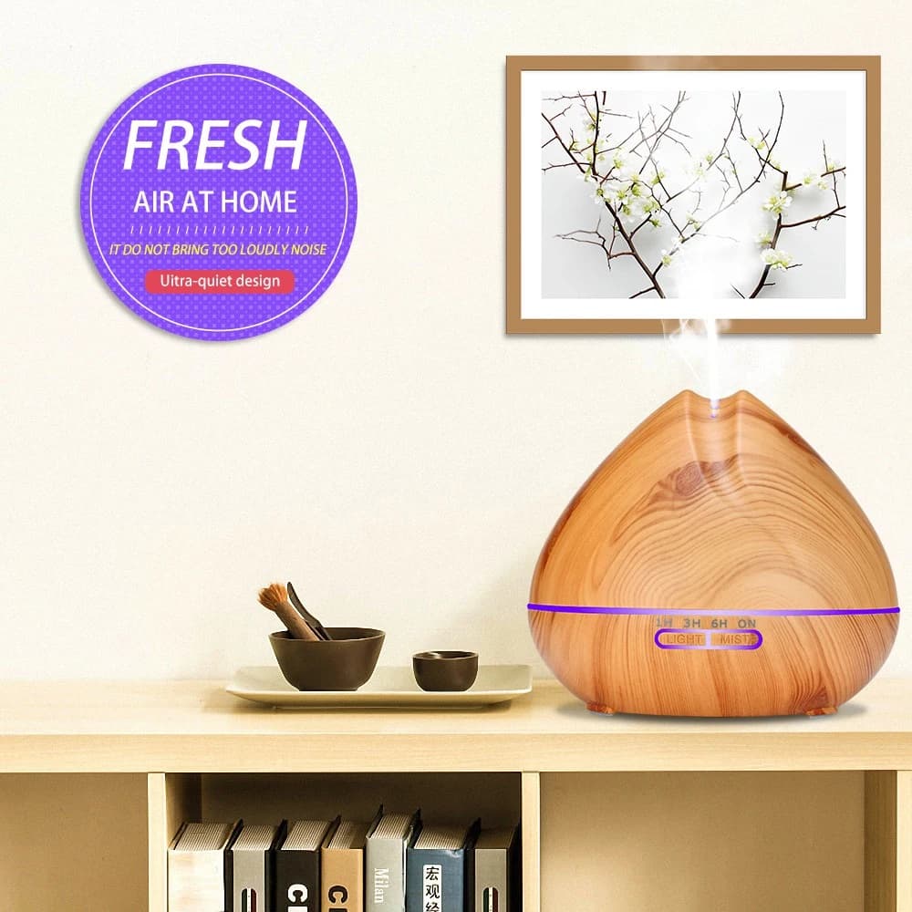 Diffusore Diffusore di oli essenziali Umidificatore ad ultrasuoni Lampada a LED a 7 colori Mist Maker per