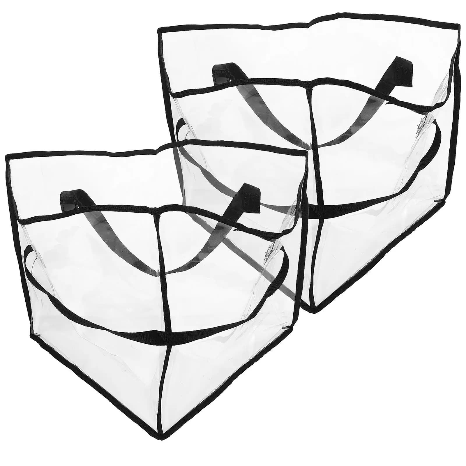 2Pcs Clothes Hanger Storage Bag Triangle Foldable Space Saving Organizer for Closet Laundry Room Bedroom 18.1x13.8x13.8 Inch