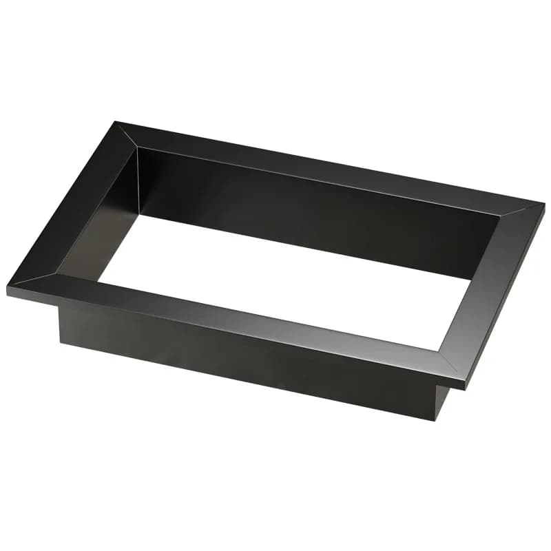 Embedded countertop direct throw waste paper mouth decorative cover stainless steel trash can household square kitchen