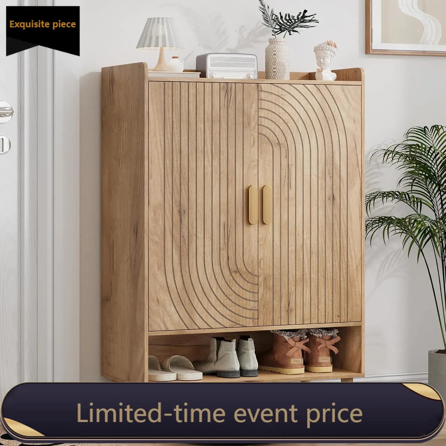 Scarpiera with doors, 6-level scarpiera with adjustable shelves, self-supporting scarve, shoe organizer