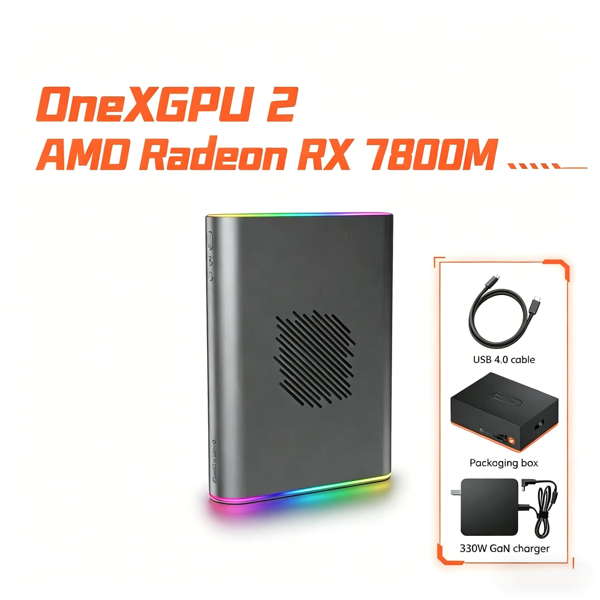Docking Station EGPU Ultimate, OnexGPU 2 con AMD RX 7800M, USB4.0 OCuLink