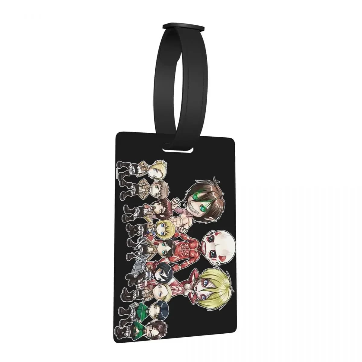 Attack On Titan Giappone Cartoon Wings Of Freedom Etichette per bagagli Accessori Bagagli da viaggio Etichetta d'imbarco Porta etichette ID Nome Indirizzo