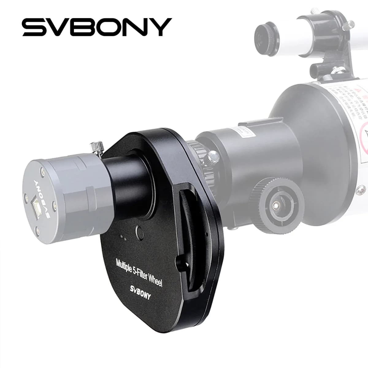 Svbony SV133 Ruota filtro telescopio Filtro metallico da 1,25/2 pollici 5 posizioni per oculare telescopico per telescopi astronomici