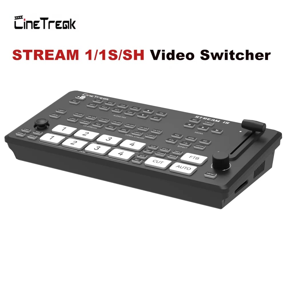 Cinetreak Stream SH 1 1S 5 Channel Video Switcher Multi Solution Video Deck Switch Controller for Live Streaming Broadcast