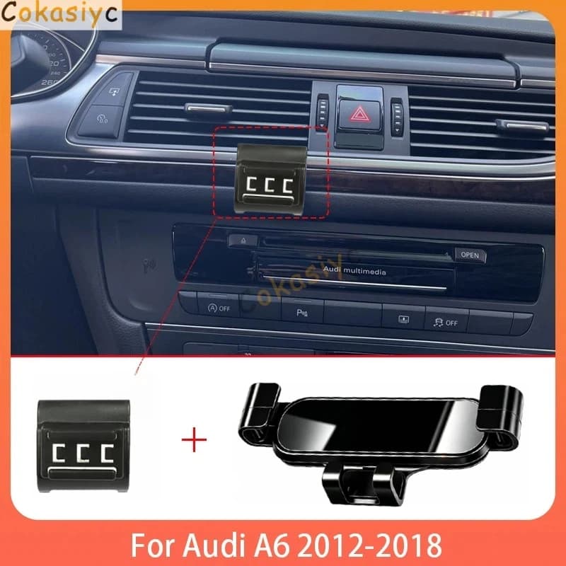 Supporto per telefono per auto per Audi A6 S6 C7 2012 - 2018 Supporto mobile Staffa fissa speciale Supporto per base GPS Accessori interni