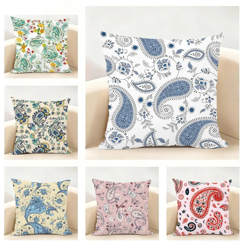 Lining pillow sheet with classical and casual artistic texture, soft, for sofa, bed, home decoration