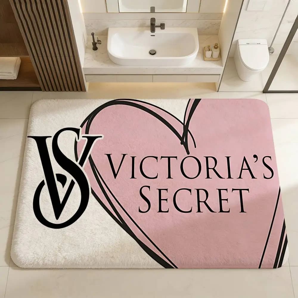 V-Victorias-Fashion-S-Secret Floor Mat Rectangle Anti-slip Home Soft Badmat Front Door Indoor Outdoor Mat Hotel Decor Mat