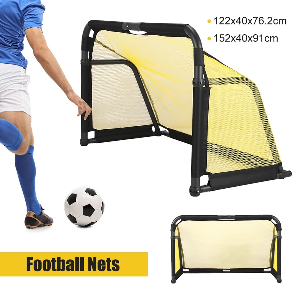 Rete da Calcio Rimbalzante Portatile, Facile da Montare, Pieghevole, per Bambini e Adulti, Intrattenimento Indoor e da Giardino