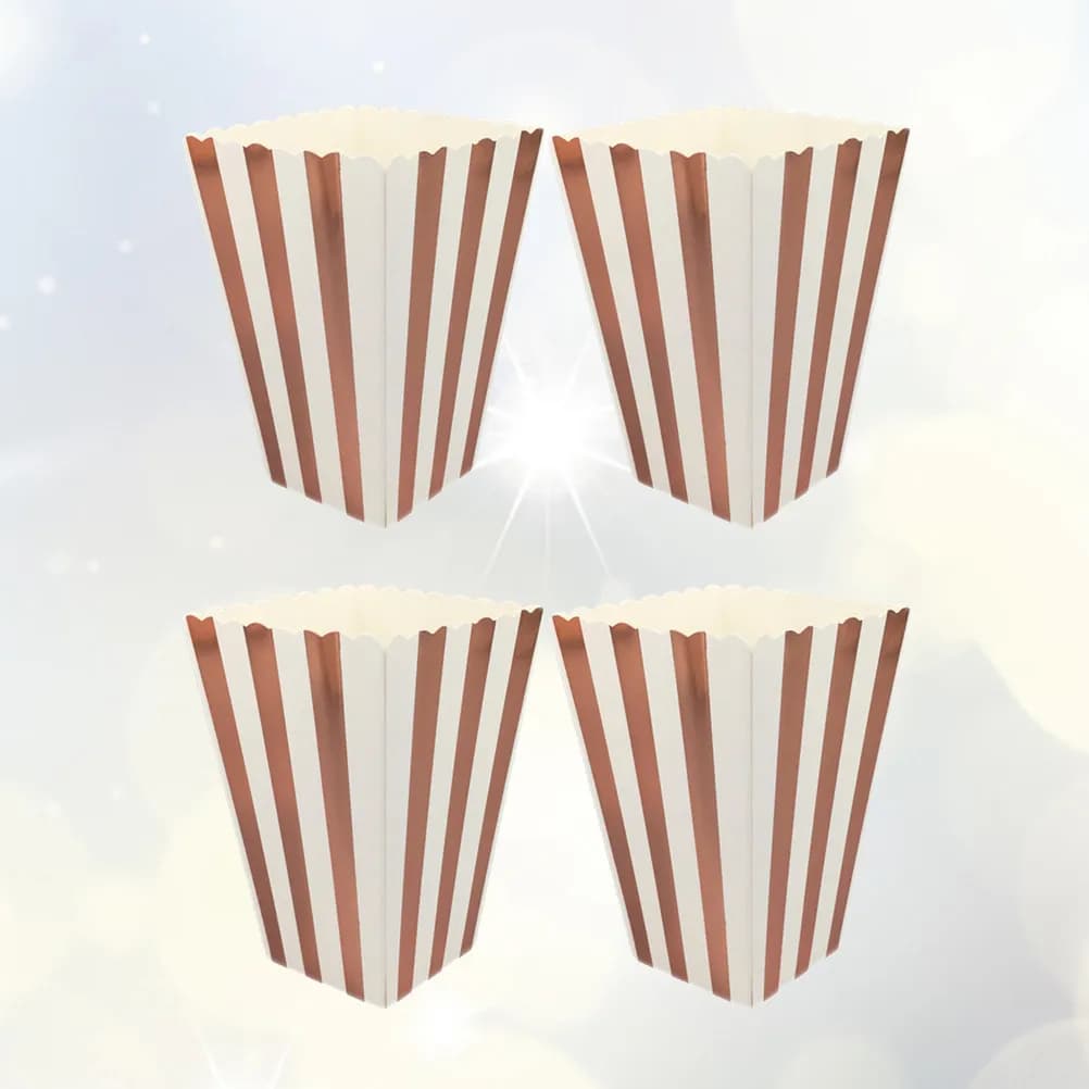 48 scatole per popcorn, contenitori di carta per snack, mini scatole per dolcetti per feste, matrimoni, eventi, contenitori usa e getta per alimenti, per cucina e bar