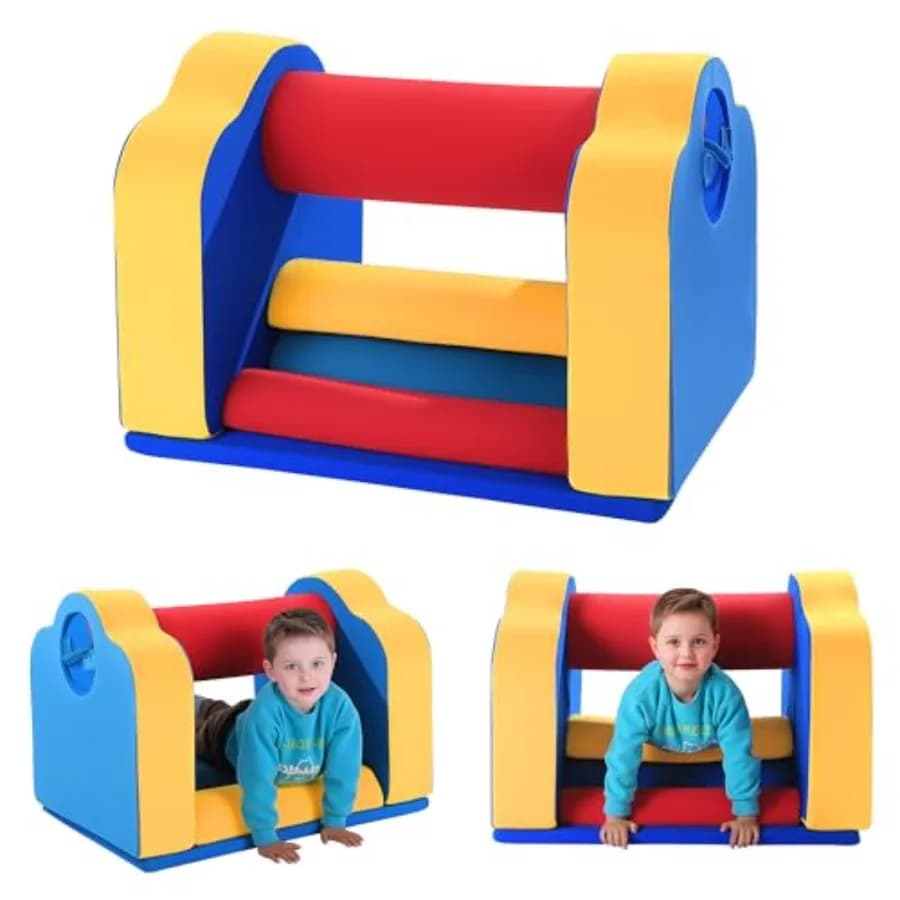 High Density Foam Rollers for Squeeze Machine, Sensory Game Set for Big Motricity, Durable Foam Climbing for Interior