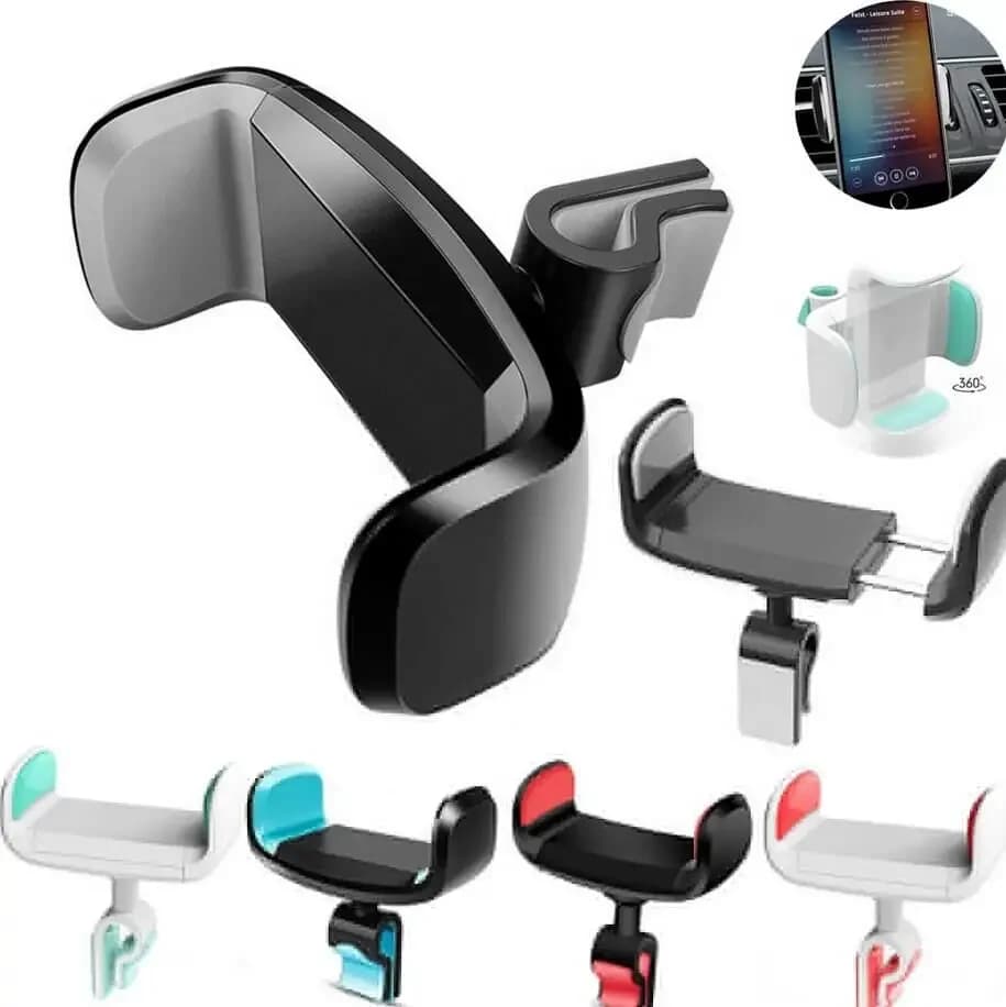 Universale economico 360 ° Supporto per telefono per auto con rotazione per iPhone Supporto per supporto per telefono cellulare per auto con supporto per presa d'aria regolabile per Samsung