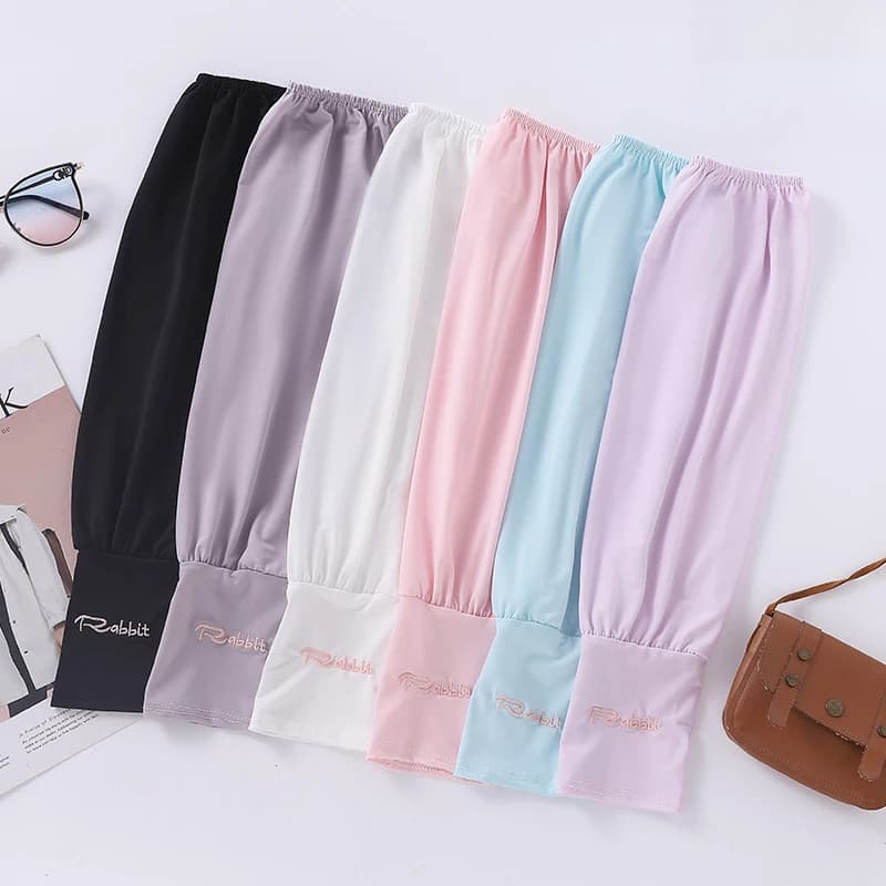 Summer sunscreen ice silk Sleeves long length Loose Arm Unisex for Outdoor Sports ice sleeves